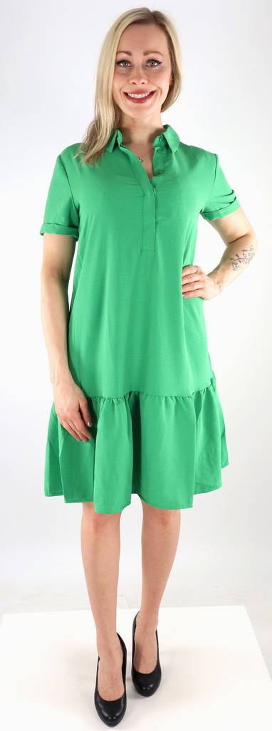 JDY Dress placket kelly green - Dresses and tunics - 132936 - 1