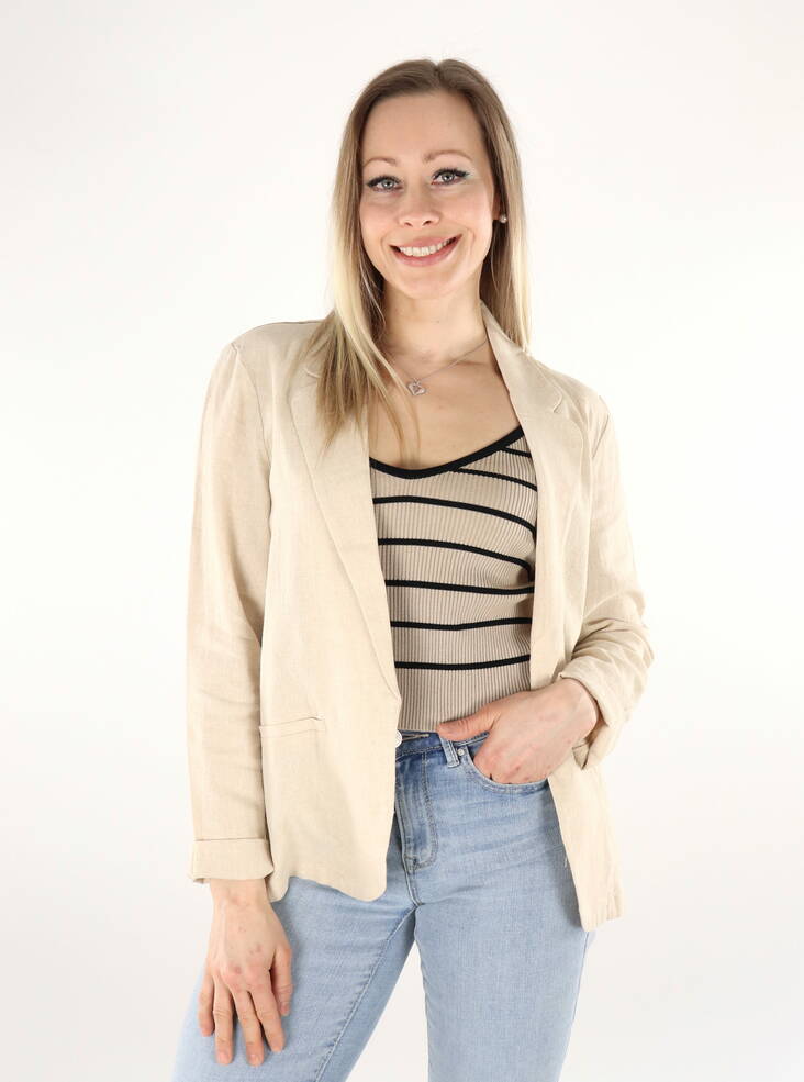 JDY women's blazer Say oatmeal - Women's jackets and blazers - 136006 - 1
