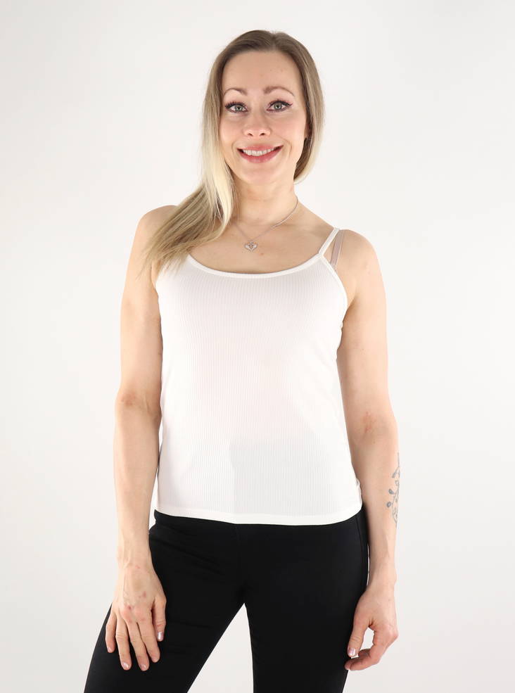 Top JJXX rib bright white - Women's tank tops - 135246 - 1