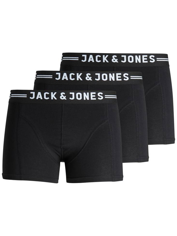 Jack&Jones Boxers Sense 3pack blackwais - Men's boxers and socks - 130016 - 1