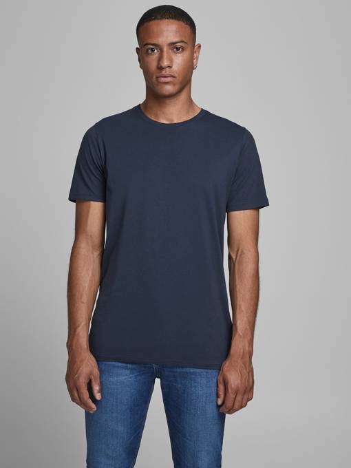 Jack & Men's T-shirt Organic basic navy - Stilettoshop.eu webstore