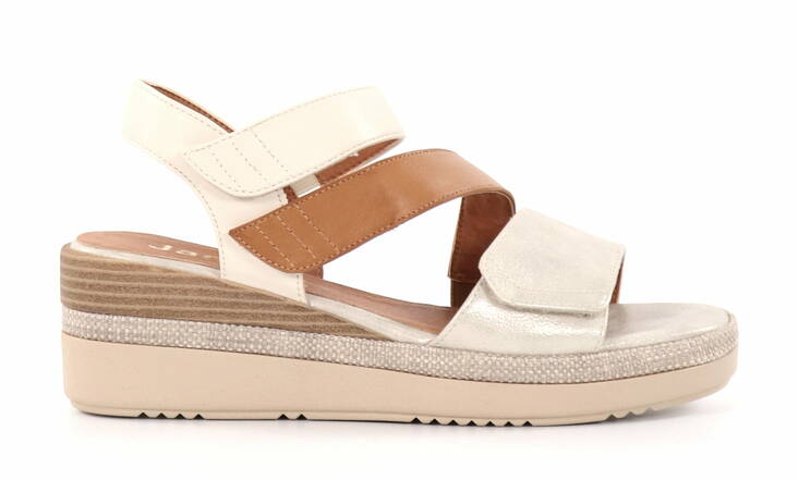 Jana women's sandals 28364-42 beige/gold - Women's sandals - 136076 - 1