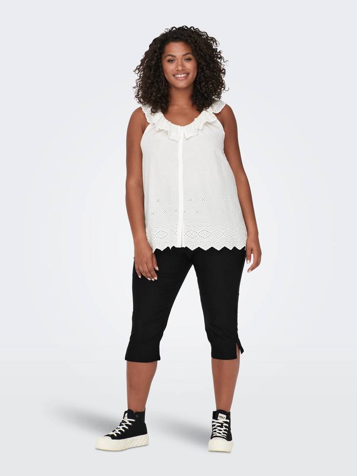 Only Carmakoma Capris Lilac black - Women's shorts and capris - 133736 - 1