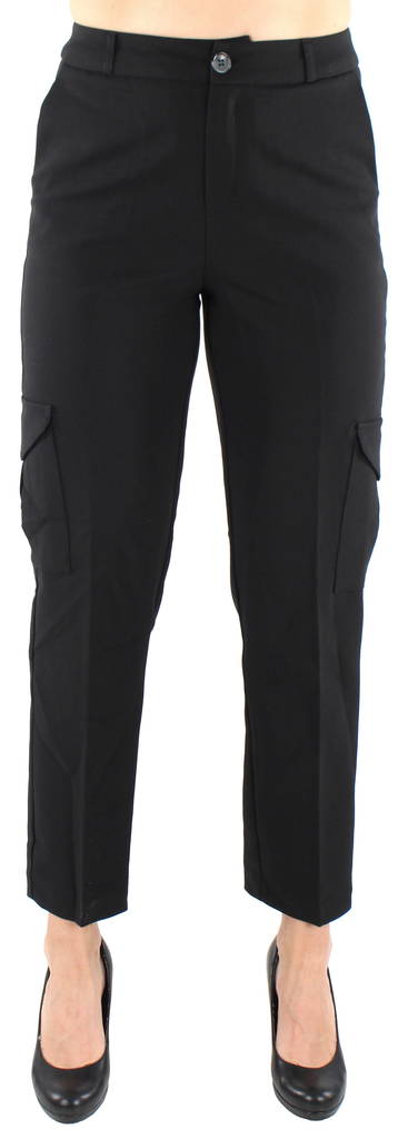 Only Pants Flirt hw ankle cargo, Black - Women's trousers - 124116 - 1