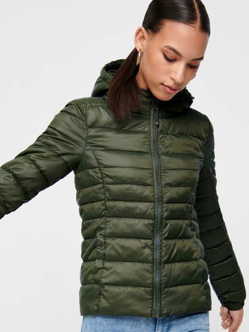 lightweight padded hooded jacket