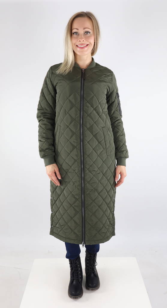 Only Lightweight Quilted Coat kalamata - Women's light winter jackets - 131846 - 1