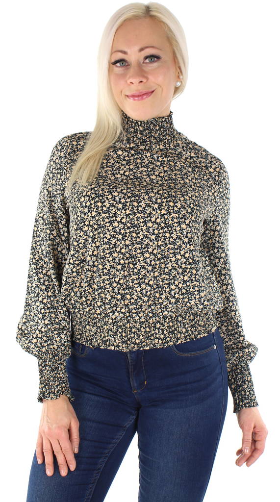 Pieces Shirt Sapril, Black/Small flow - Women's long sleeved shirts - 127316 - 1