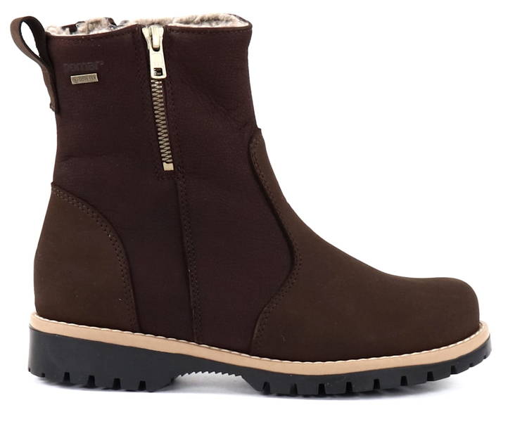 Pomar Leather Ankle Boots Tassu bark rugged - Women's ankle boots - 132096 - 1
