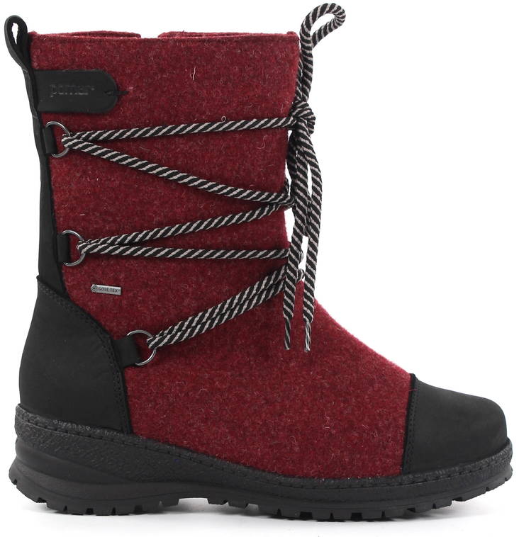 Pomar Felt Ankle Boots Koli wine felt/black - Women's ankle boots - 131916 - 1
