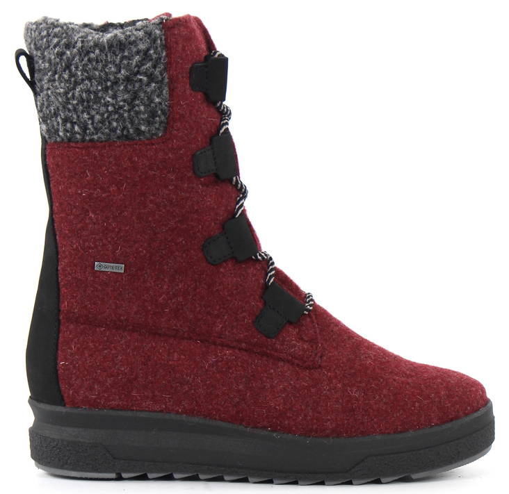 Pomar Felt Ankle Boots REKI Gore-Tex wine felt - Women's ankle boots - 132046 - 1