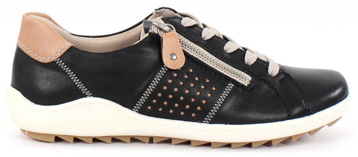 Rieker Remonte Walking Shoes R1417-01, Black - Rieker women`s walking shoes - 128016 - 1
