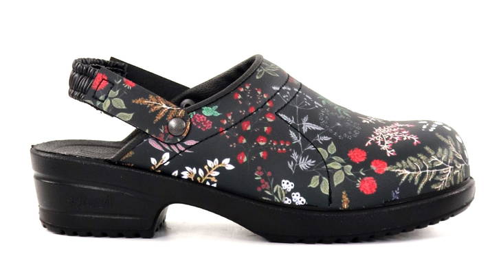 Sievi women's work shoes Floret black / flower pattern - Women's work shoes - 135486 - 1