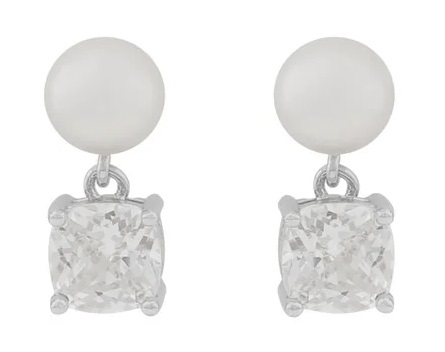Snö of Sweden Earrings Saga small s/clear - Earrings - 134946 - 1
