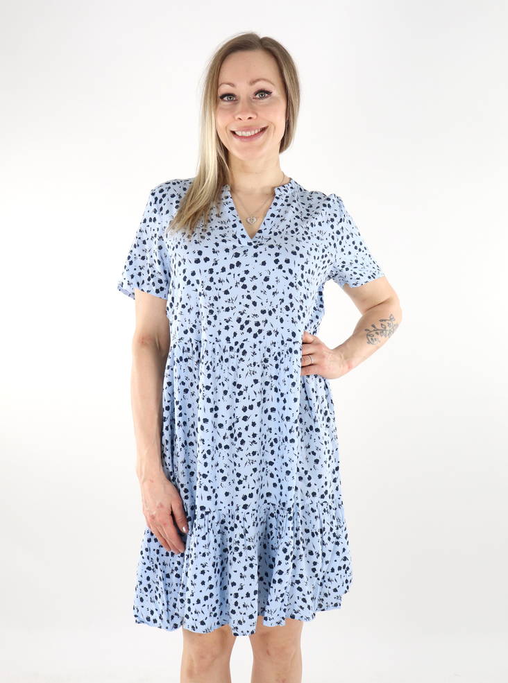 Vila Dress V-neck Kentucky blue/ivy - Stilettoshop.eu webstore
