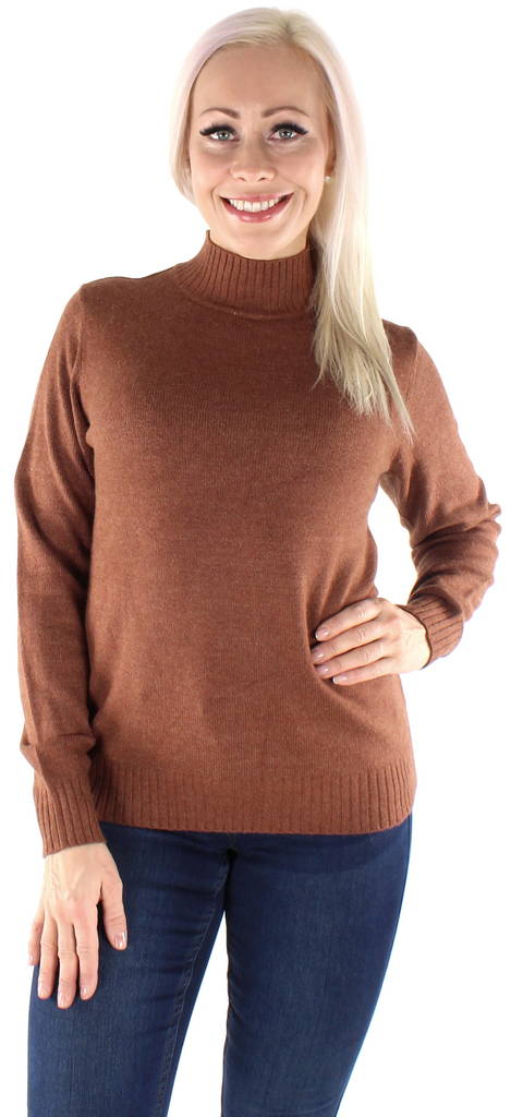 Vila Sweater Ril turtleneck tortoise - Women's knitwear - 127066 - 1