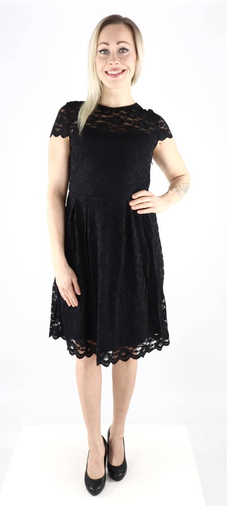 Vila Lace Dress Kalila capsleeve, black - Dresses and tunics - 129976 - 1