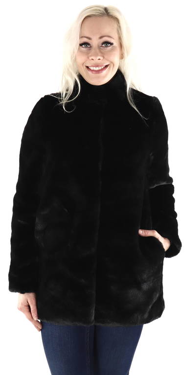 weten Frank Worthley versieren Vero Moda Coat Thea faux fur, Black - Stilettoshop.eu webstore