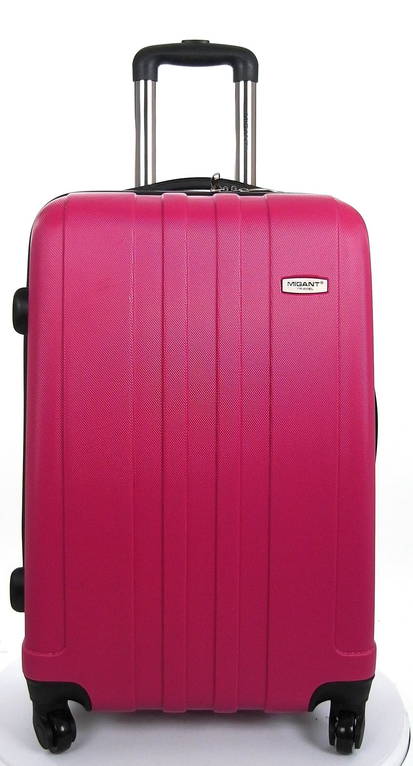fuchsia suitcase