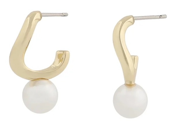Snö of Sweden Earrings Julie small g/w - Earrings - 136276 - 1