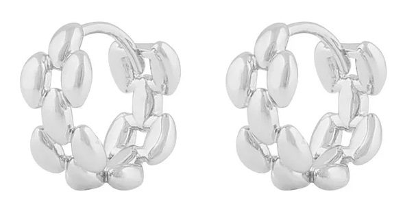Snö of Sweden Earrings Aero square silver - Earrings - 136706 - 1