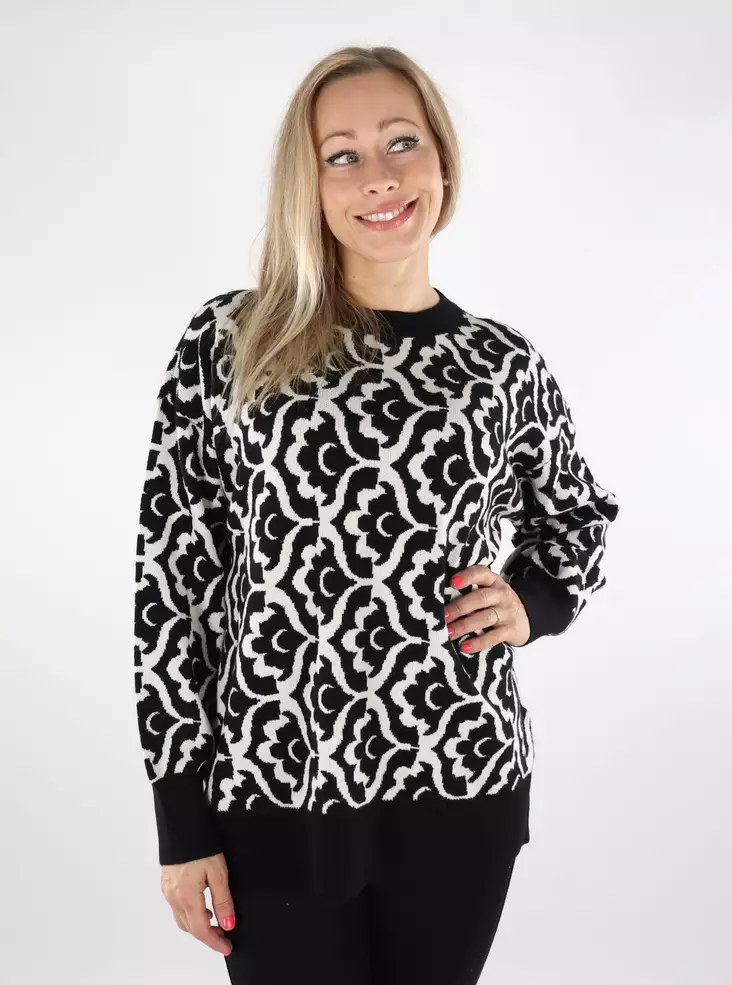 Vero Moda women's sweater black/birch F - Women's knitwear - 136786 - 1