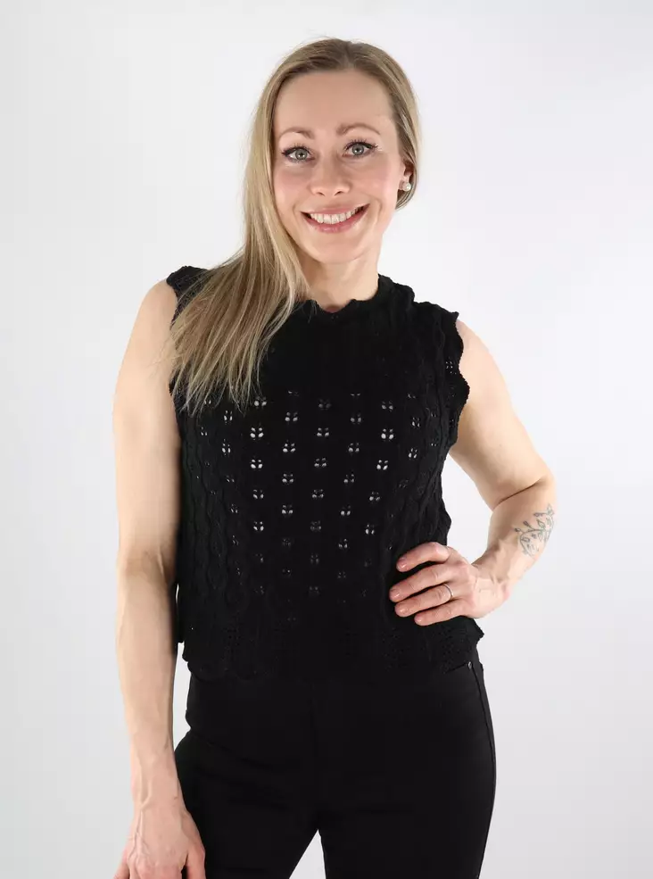 Only women's top O-Neck black - Women's tank tops - 138036 - 1