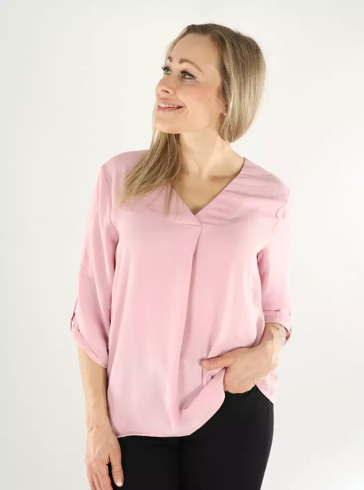 JDY women's shirt 3/4 bleached mauve - Women's long sleeved shirts - 138546 - 1