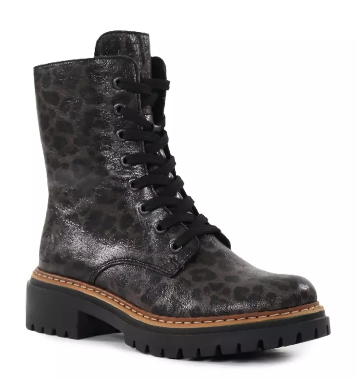 Rieker women's leopard print ankle boots 72627-90 multi - Rieker ankle boots - 139056 - 1