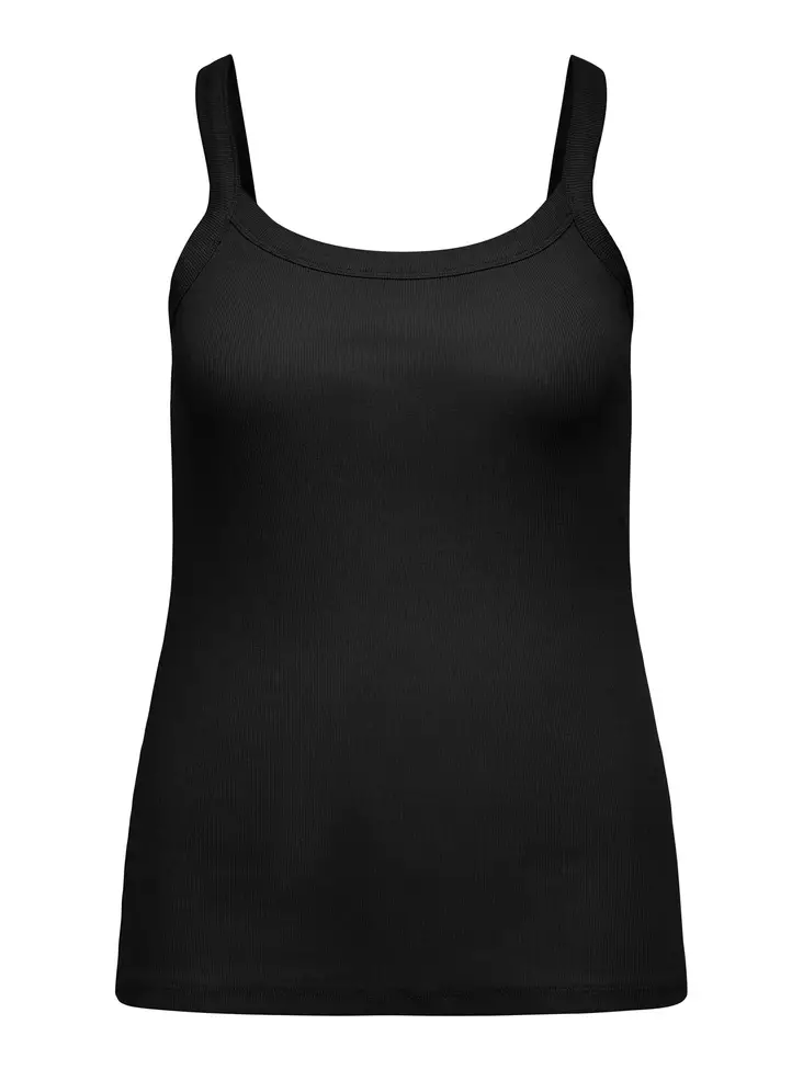 Only Carmakoma Top strap black - Women's tank tops - 139396 - 1