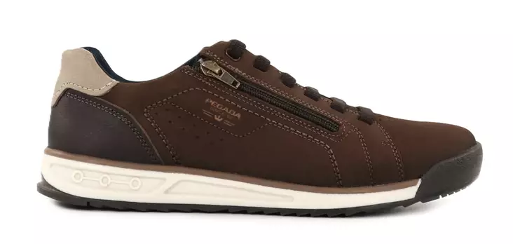Pegada men's leather sneakers 112503-10 chocolate - Men's sneakers - 139606 - 1