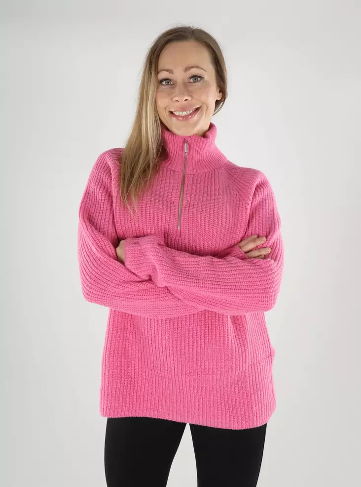 Northoutdoor women's merino wool sweater Magnolia peony pink - Women's knitwear - 139726 - 1