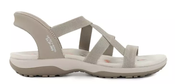 Skechers Women's Slip Ins Sandals 163460/TPE REGGAE SLIM - STRETCH FLEX taupe - Skechers women`s sandals - 140556 - 1