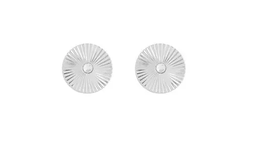 Snö of Sweden Earrings Rule circle silver/clear - Earrings - 141146 - 1