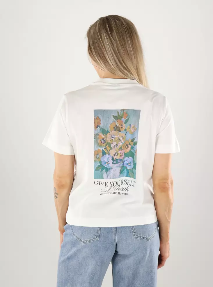 Vero Moda t-shirt snow white/give - Women's T-shirts - 141176 - 1