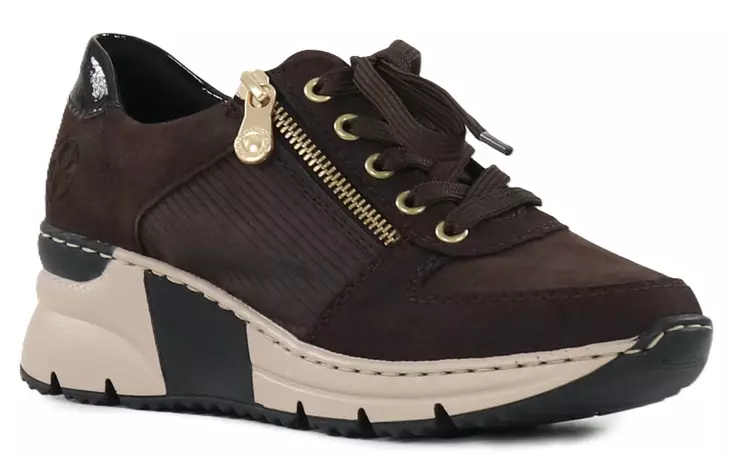 Rieker Wedge Sneakers N6314-25 brown - Rieker women`s sneakers - 141416 - 1