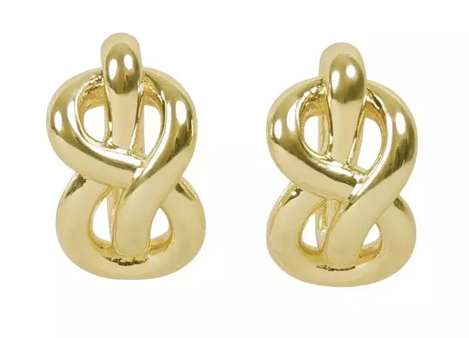 Snö of Sweden Earrings Everly knot gold - Earrings - 141586 - 1