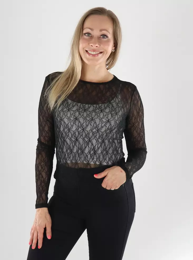 Aware by Vero Moda Shirt black - Women's long sleeved shirts - 141296 - 1