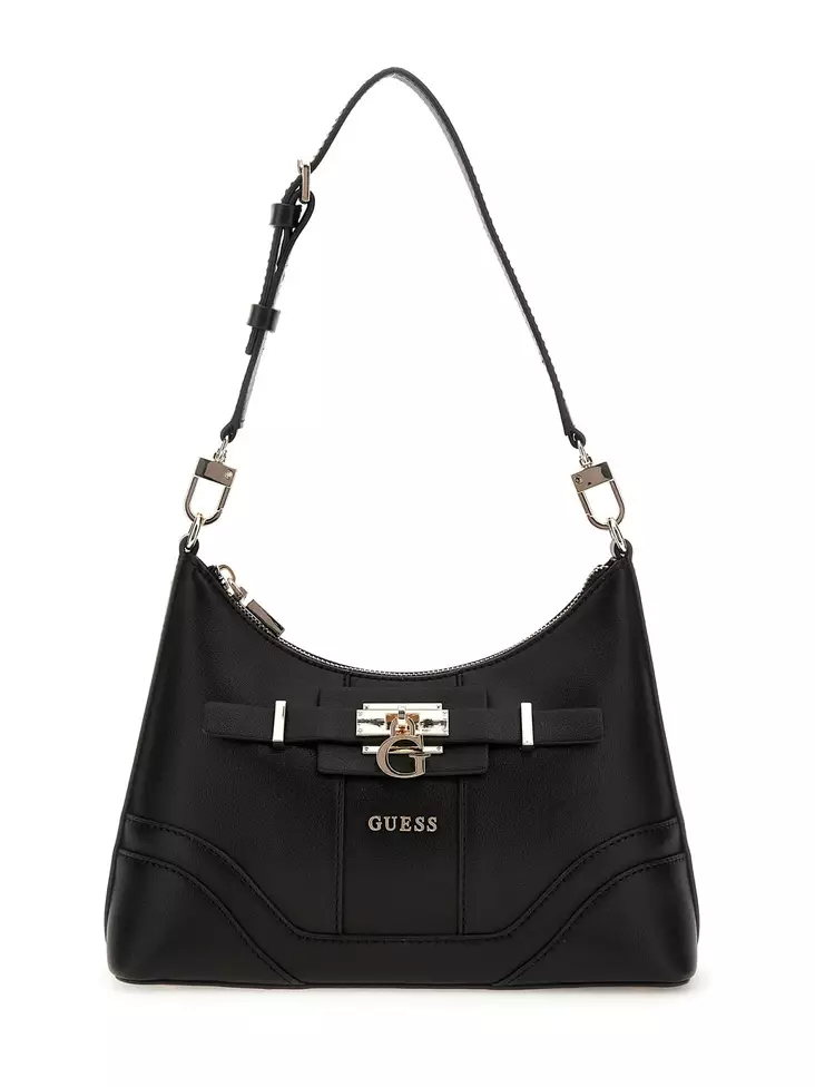 Guess Shoulder Bag Greyson II Black - Handbags - 139656 - 1