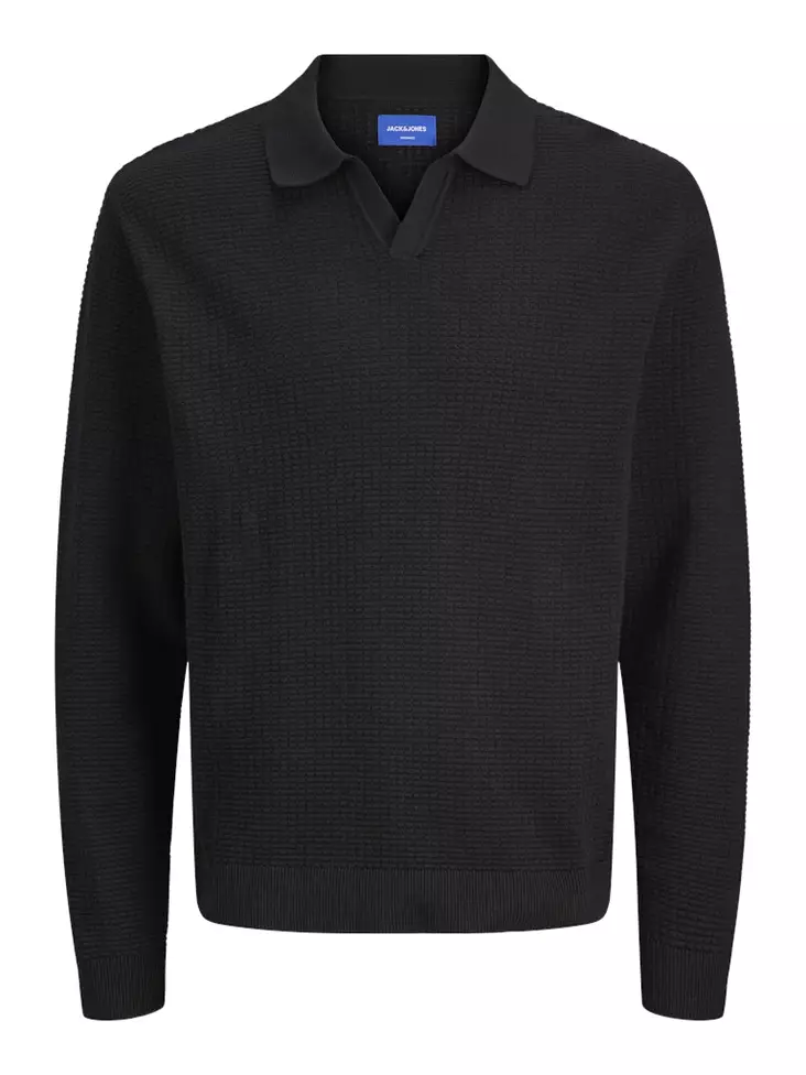 Jack&Jones men's sweater Greene polo black - Men's dress shirts - 139816 - 1