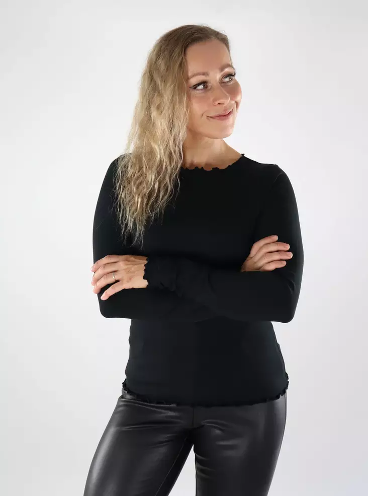 JJXX women's shirt Babylock black - Women's long sleeved shirts - 139076 - 1