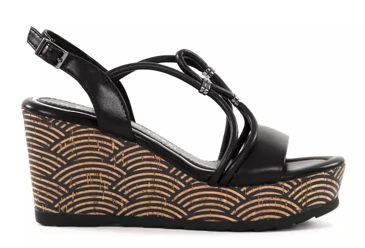 Marco Tozzi women's wedge sandals 28349-42 black - Women's sandals - 137996 - 1
