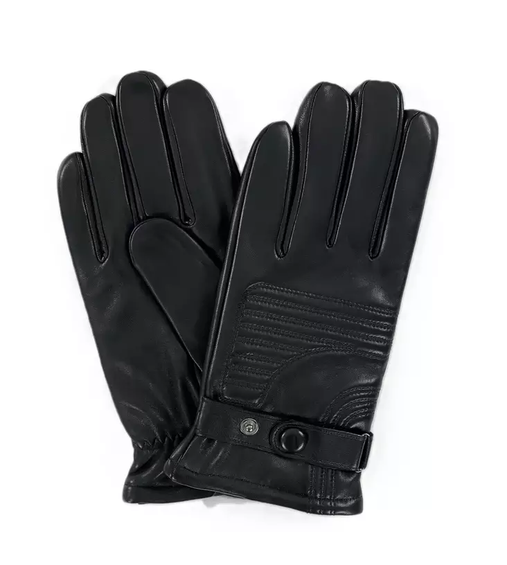 Migant leather gloves NPG162 black - Men's gloves, scarfs and caps - 139866 - 1