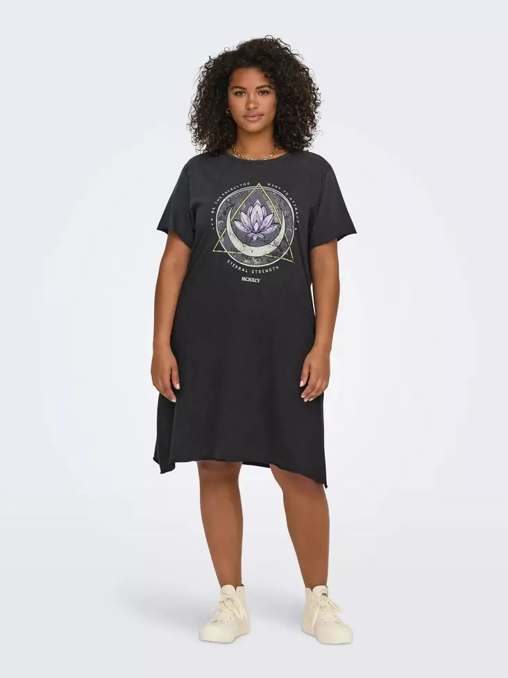 Only Carmakoma plus size casual Dress Life black/lotus - Dresses and tunics - 138616 - 1
