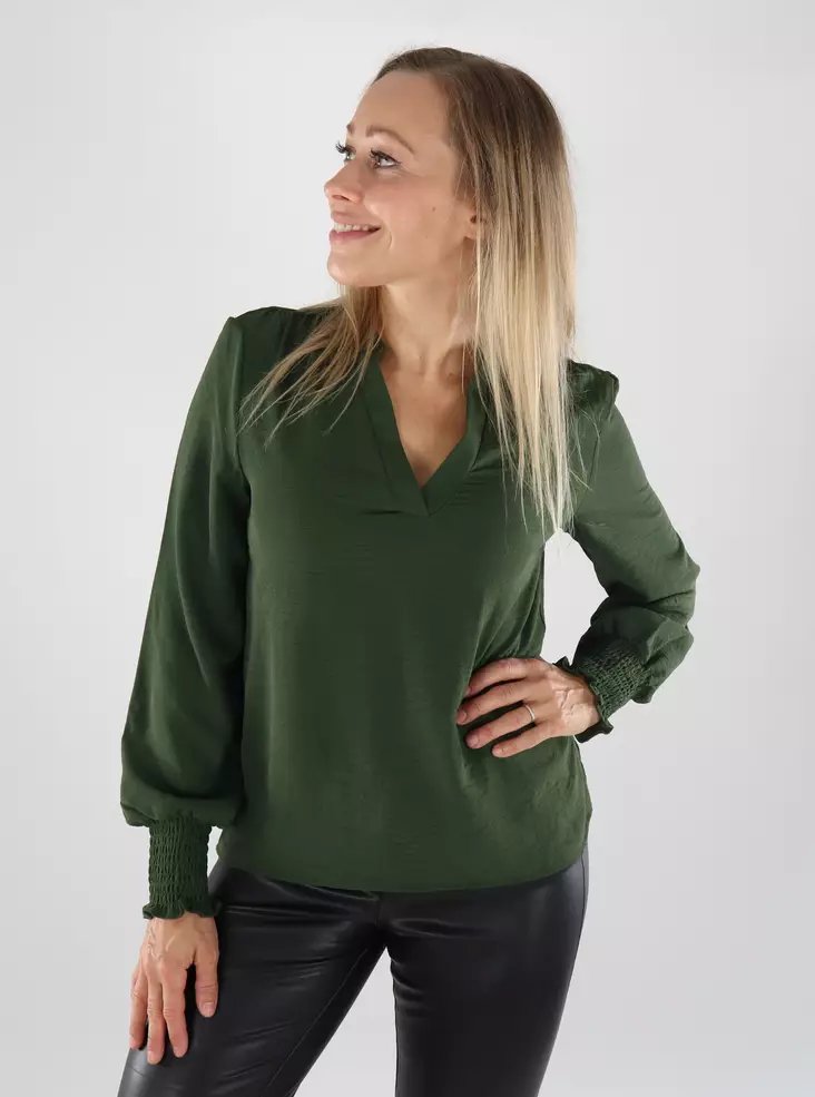 Only women's stretch shirt Smock duffel bag - Women's long sleeved shirts - 139136 - 1