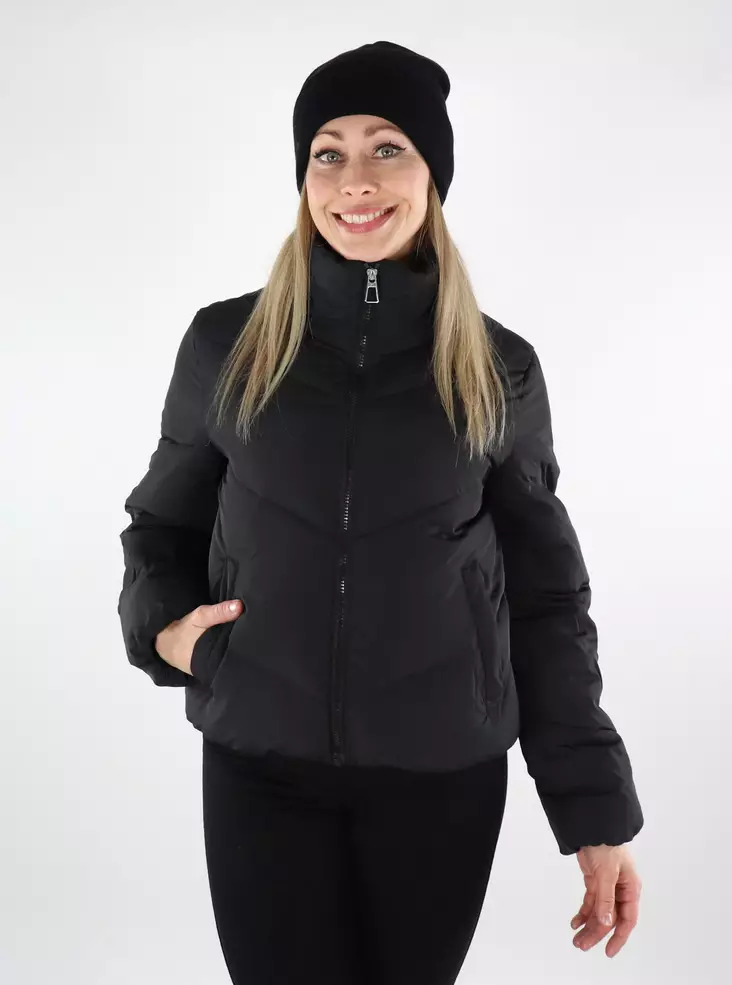 Only women's lightweight padded jacket Puffer black - Women's light winter jackets - 137256 - 1