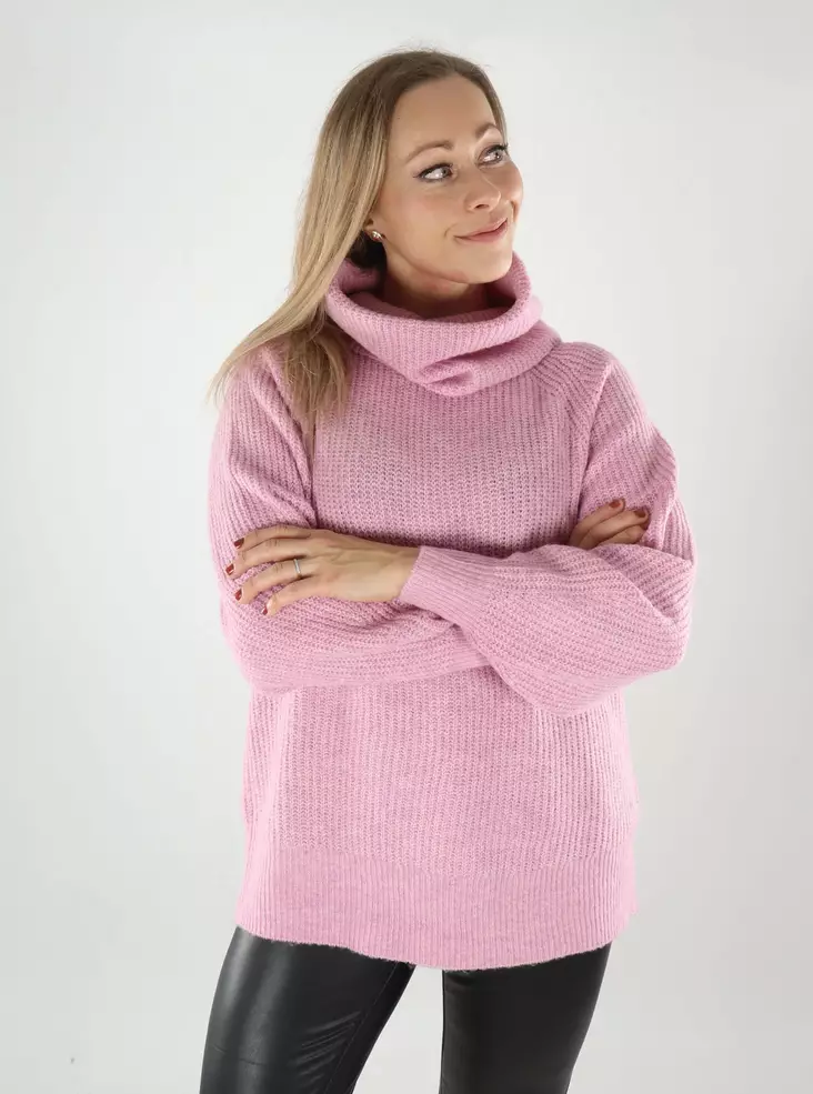 Only women's sweater Rollneck mauve mist - Women's knitwear - 139456 - 1