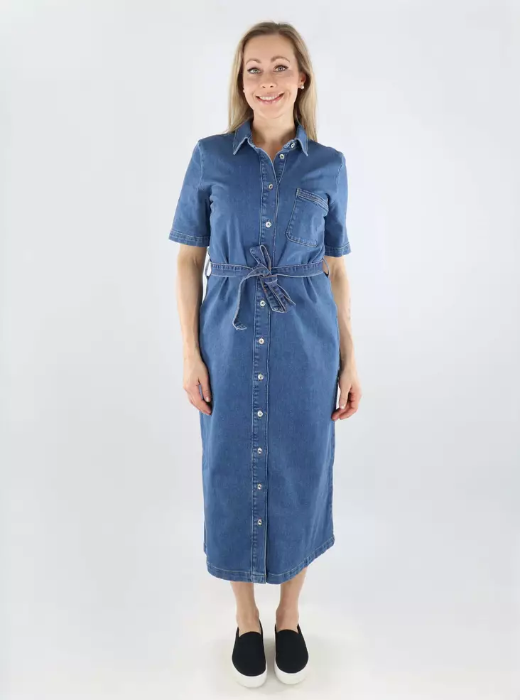 Only long denim dress SS Long medium blue - Dresses and tunics - 138486 - 1