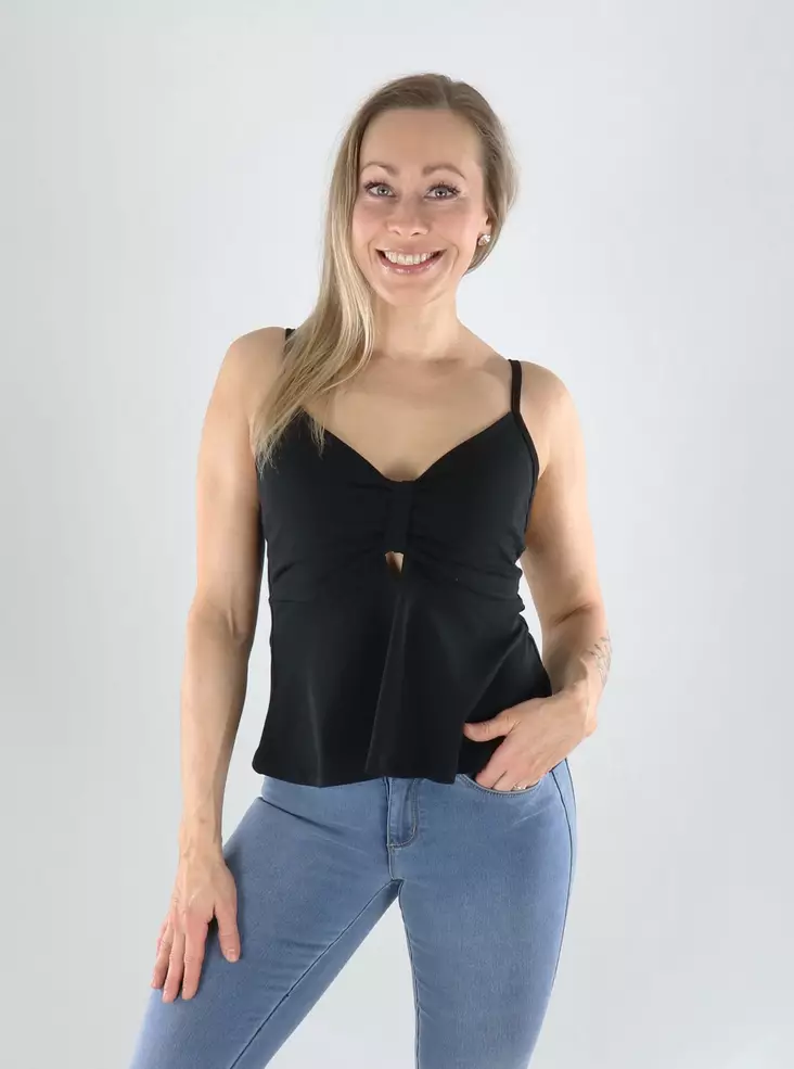 Pieces top black - Women's tank tops - 140956 - 1