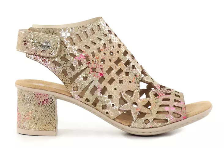 Rieker women's high-heeled sandals 64780-90 multi - Rieker women`s sandals - 137946 - 1