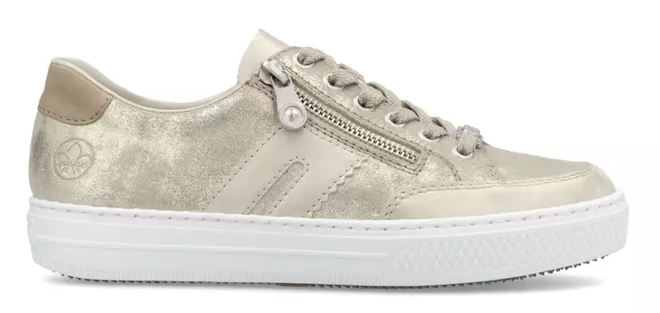 Rieker women's zippered sneakers L5903-62 beige - Rieker women`s sneakers - 137796 - 1